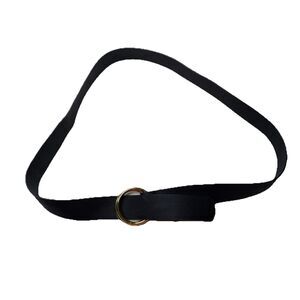 B-Low the Belt Camille Black Vegan Leather Wide Belt Size Large / XL womens